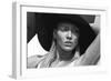 Black and White Portrait of Beautiful Delicate Woman-kiuikson-Framed Photographic Print