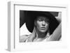 Black and White Portrait of Beautiful Delicate Woman-kiuikson-Framed Photographic Print