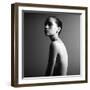 Black and White Portrait of Nude Elegant Female. Studio Photo-Mayer George-Framed Photographic Print