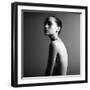 Black and White Portrait of Nude Elegant Female. Studio Photo-Mayer George-Framed Photographic Print