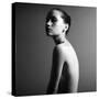 Black and White Portrait of Nude Elegant Female. Studio Photo-Mayer George-Stretched Canvas