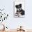 Black and White Puppy-DLILLC-Stretched Canvas displayed on a wall