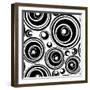 Black-And-White Retro Seamless Ornament-katritch-Framed Art Print