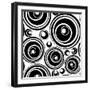 Black-And-White Retro Seamless Ornament-katritch-Framed Art Print