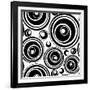 Black-And-White Retro Seamless Ornament-katritch-Framed Art Print