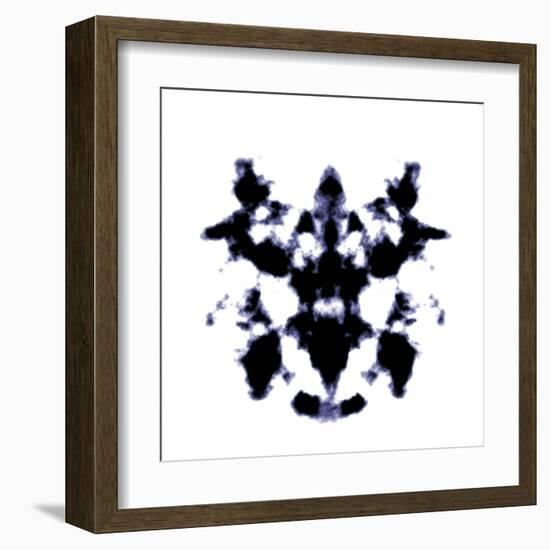 Black And White Rorschach Graphic-magann-Framed Art Print