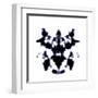 Black And White Rorschach Graphic-magann-Framed Art Print