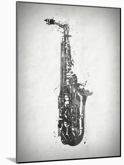 Black and White Sax-Dan Sproul-Mounted Art Print