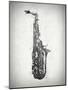 Black and White Sax-Dan Sproul-Mounted Art Print