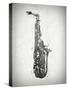 Black and White Sax-Dan Sproul-Stretched Canvas