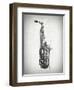 Black and White Sax-Dan Sproul-Framed Art Print