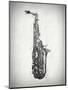 Black and White Sax-Dan Sproul-Mounted Art Print