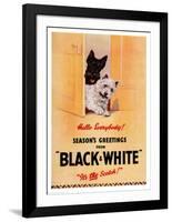 Black and White Scotch-null-Framed Art Print