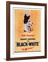 Black and White Scotch-null-Framed Art Print