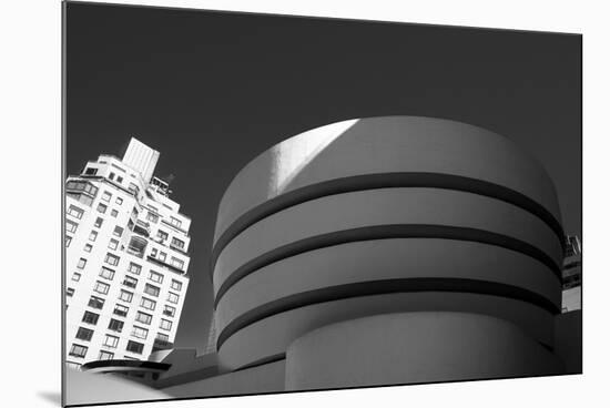 Black and White shot of the Guggenheim Museum in NYC-null-Mounted Photo