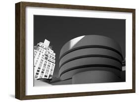 Black and White shot of the Guggenheim Museum in NYC-null-Framed Photo