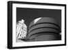 Black and White shot of the Guggenheim Museum in NYC-null-Framed Photo