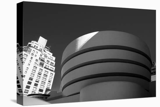 Black and White shot of the Guggenheim Museum in NYC-null-Stretched Canvas