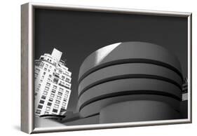 Black and White shot of the Guggenheim Museum in NYC-null-Framed Photo