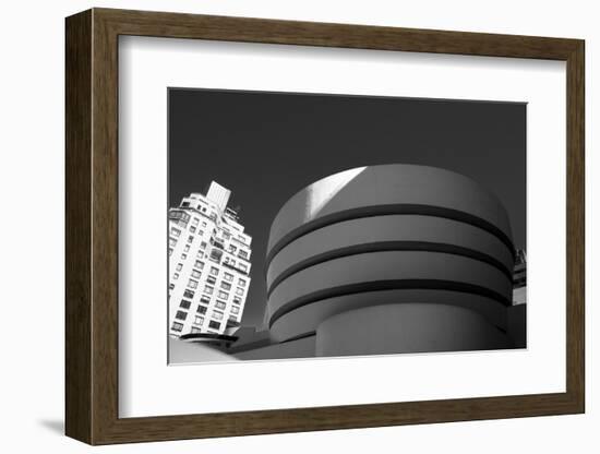 Black and White shot of the Guggenheim Museum in NYC-null-Framed Photo