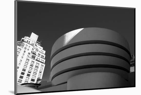 Black and White shot of the Guggenheim Museum in NYC-null-Mounted Photo