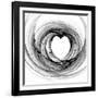 Black And White Sketch Heart-cycreation-Framed Art Print