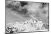 Black and White Snowy Mountains at Wind Day-BSANI-Mounted Premium Photographic Print