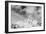 Black and White Snowy Mountains at Wind Day-BSANI-Framed Photographic Print