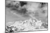 Black and White Snowy Mountains at Wind Day-BSANI-Mounted Photographic Print