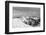 Black and White Snowy Mountains-BSANI-Framed Premium Photographic Print