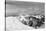 Black and White Snowy Mountains-BSANI-Stretched Canvas