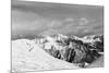 Black and White Snowy Mountains-BSANI-Mounted Photographic Print