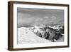 Black and White Snowy Mountains-BSANI-Framed Photographic Print