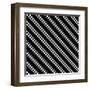 Black And White Stripe Pattern-Maksim Krasnov-Framed Art Print
