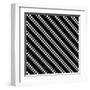 Black And White Stripe Pattern-Maksim Krasnov-Framed Art Print