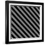 Black And White Stripe Pattern-Maksim Krasnov-Framed Art Print