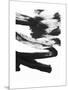 Black and White Strokes 5-Iris Lehnhardt-Mounted Art Print