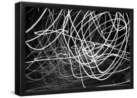 Black and White Swirls-null-Framed Poster