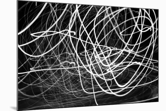 Black and White Swirls-null-Mounted Photo
