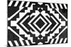 Black and White Textile Pattern-null-Mounted Art Print
