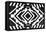 Black and White Textile Pattern-null-Framed Stretched Canvas