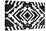 Black and White Textile Pattern-null-Stretched Canvas