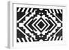 Black and White Textile Pattern-null-Framed Art Print