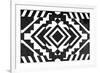 Black and White Textile Pattern-null-Framed Art Print