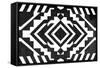 Black and White Textile Pattern-null-Framed Stretched Canvas