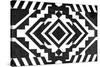 Black and White Textile Pattern-null-Stretched Canvas