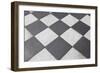 Black And White Tiled Floor-landio-Framed Premium Giclee Print