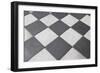 Black And White Tiled Floor-landio-Framed Premium Giclee Print