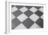 Black And White Tiled Floor-landio-Framed Premium Giclee Print