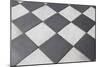 Black And White Tiled Floor-landio-Mounted Premium Giclee Print